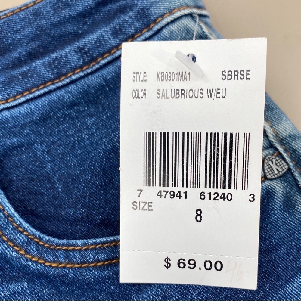 Kut from the Kloth Catherine Bermuda Denim Midrise 8” Shorts Size 8 NWT - Picture 9 of 13